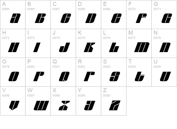 Flagstaff-Regular uppercase A-Z preview