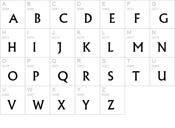 Flair Normal uppercase A-Z preview