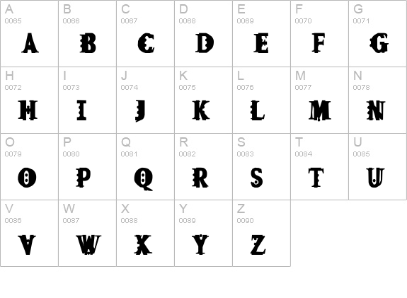 Fleck uppercase A-Z preview