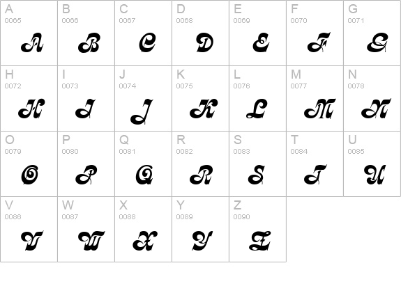 Fleetwood Regular uppercase A-Z preview