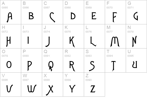 Fletch Extended Bold uppercase A-Z preview