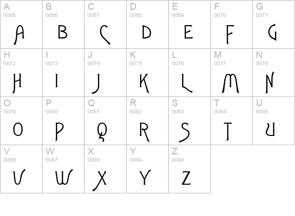 Fletch Normal uppercase A-Z preview