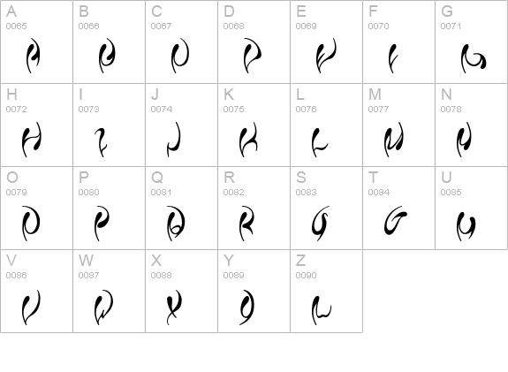 Fleur-Normal uppercase A-Z preview