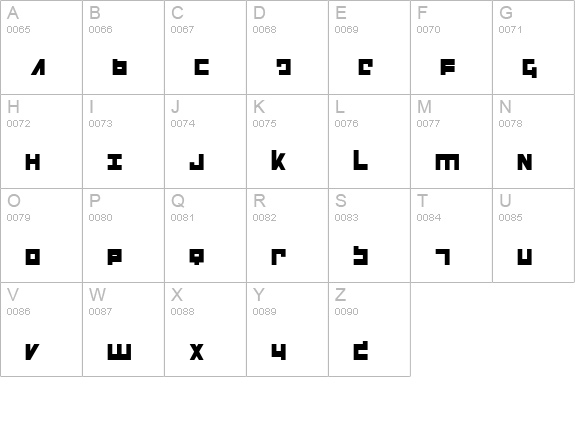 Flight Corps Condensed uppercase A-Z preview