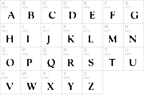 FloMotion uppercase A-Z preview
