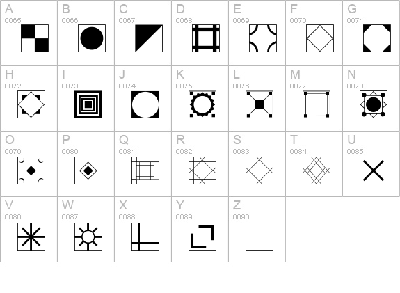 Floor Tile Patterns JL uppercase A-Z preview
