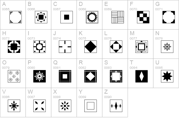Floor Tile Patterns, Pt. 2 JL uppercase A-Z preview