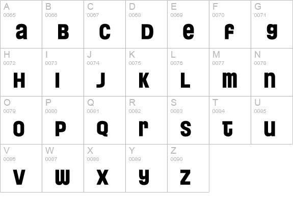 Florida Project Phase Two uppercase A-Z preview