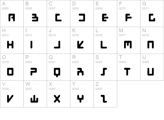 Flotsam Stiff Upper uppercase A-Z preview