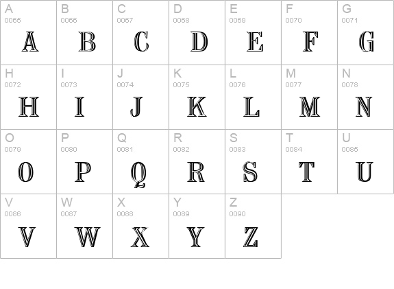 Flower uppercase A-Z preview