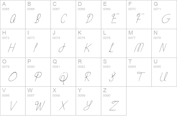 Flying Without Wings uppercase A-Z preview