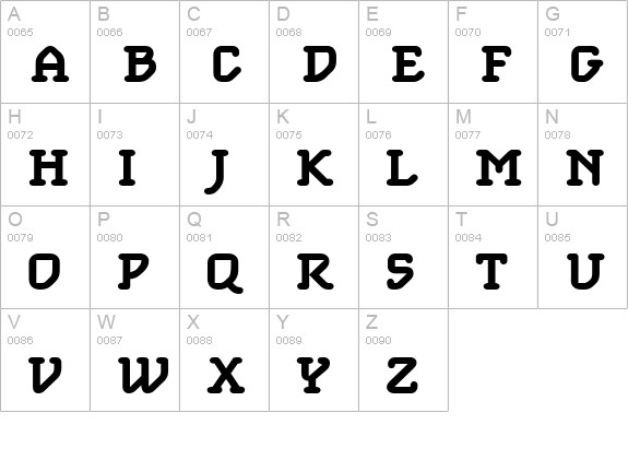 Foam Light uppercase A-Z preview