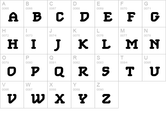 Foam Regular uppercase A-Z preview
