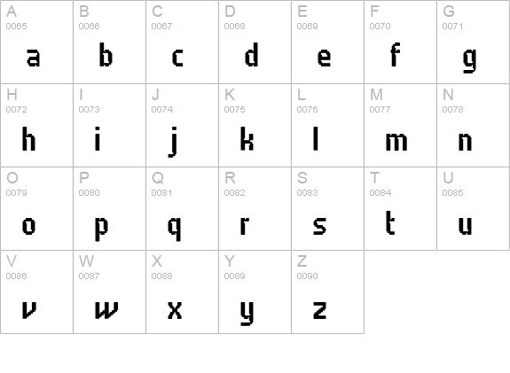 Fodor uppercase A-Z preview