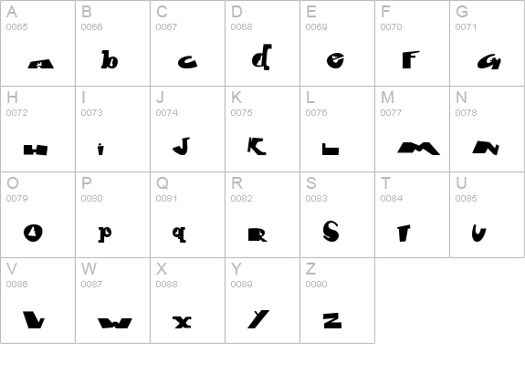 font city Bold uppercase A-Z preview