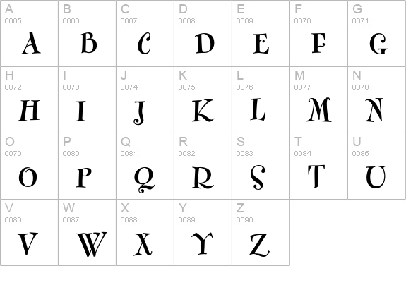 FontesqueText-Bold uppercase A-Z preview