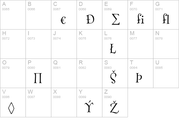 FontesqueText-RegularExpert uppercase A-Z preview