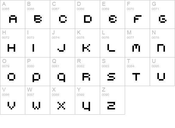fontline6_2 uppercase A-Z preview