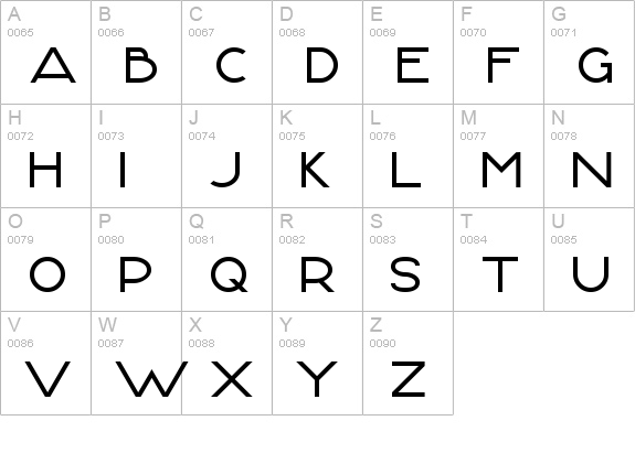 FontLogic Normal uppercase A-Z preview