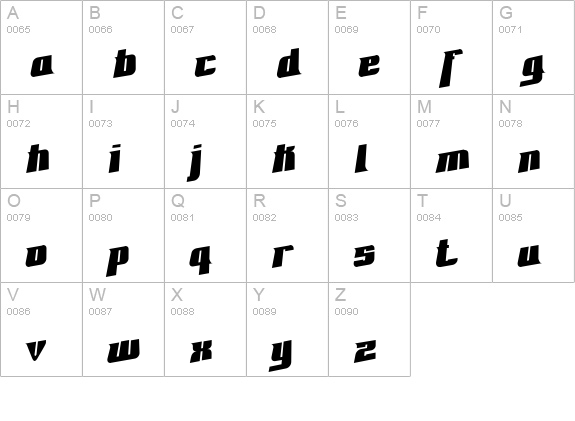 Fontovision II 3D uppercase A-Z preview