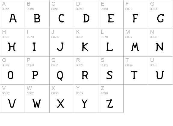 FontSoupCatalan-Regular uppercase A-Z preview