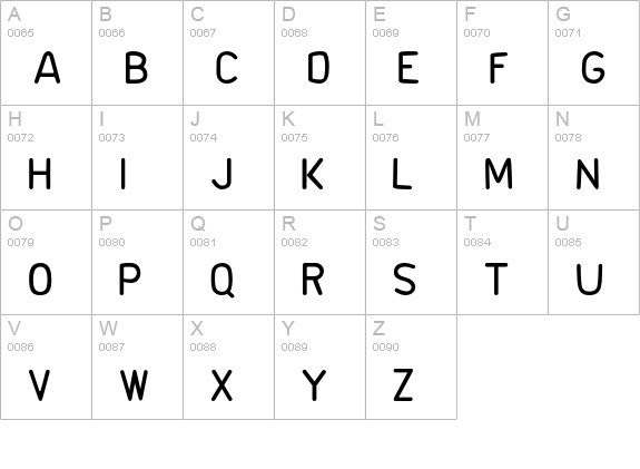 FontSoupGerman-Regular uppercase A-Z preview