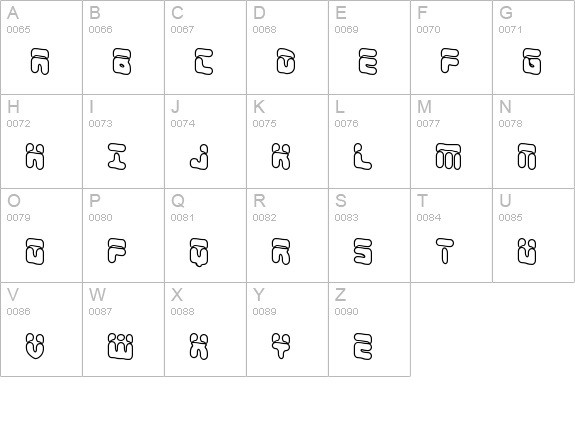 Foreshadow OL BRK uppercase A-Z preview