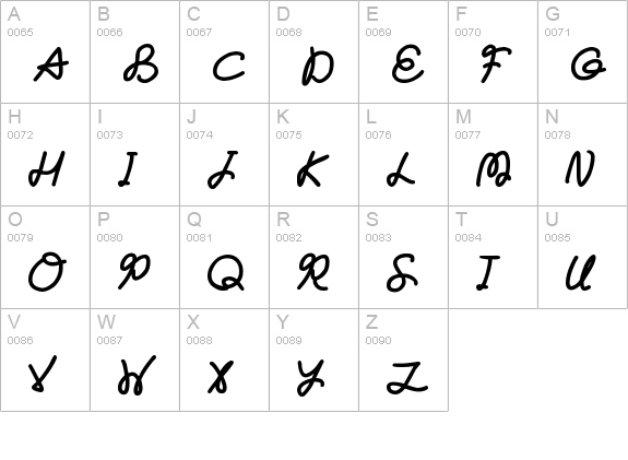 Forever
 uppercase A-Z preview