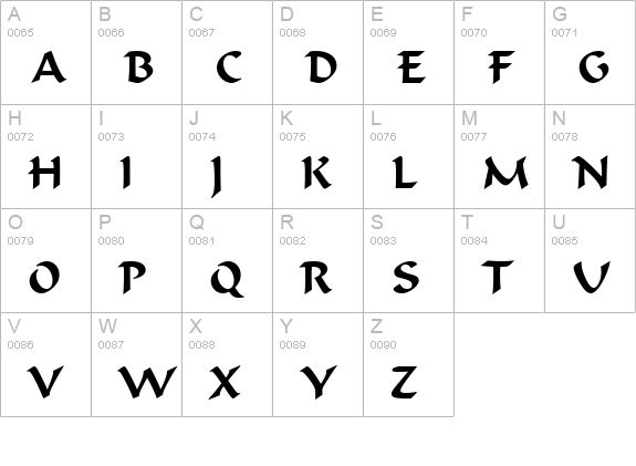 Formal Script 421 BT uppercase A-Z preview
