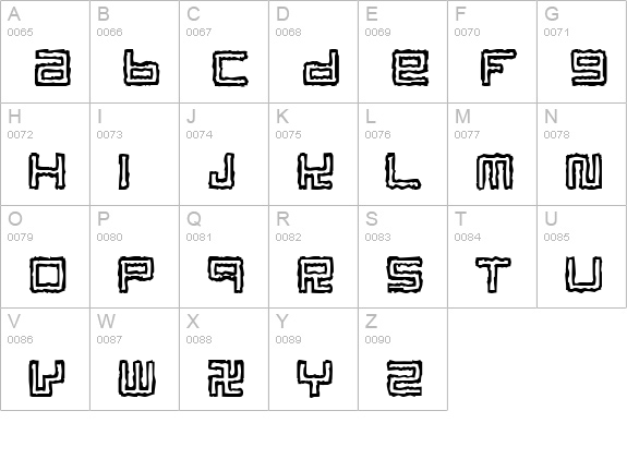 Format uppercase A-Z preview