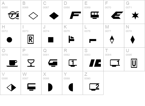 Format Pi Three SSi uppercase A-Z preview