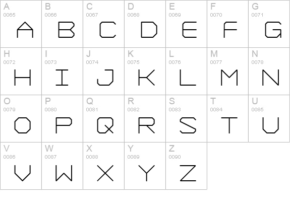 Formation uppercase A-Z preview