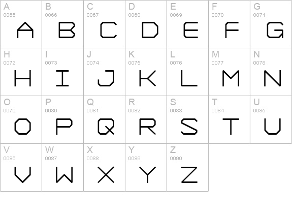 Formation DemiBold uppercase A-Z preview