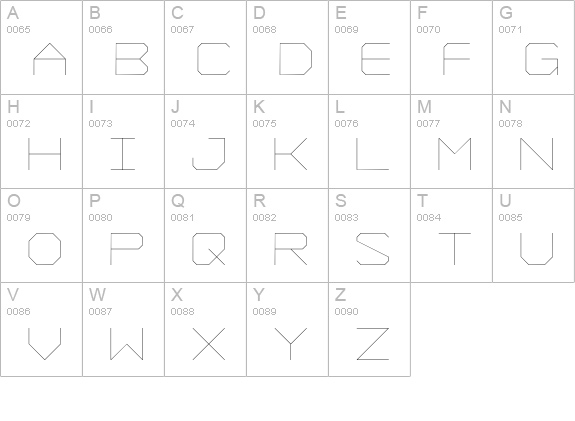 Formation Thin uppercase A-Z preview