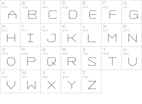 Formation UltraLight uppercase A-Z preview