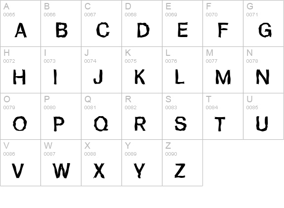 FormulaRandom-Medium-Regular uppercase A-Z preview
