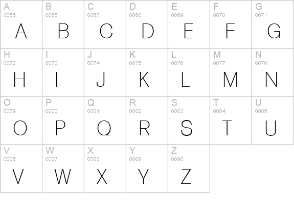 FormulaSerial-Xlight-Regular uppercase A-Z preview