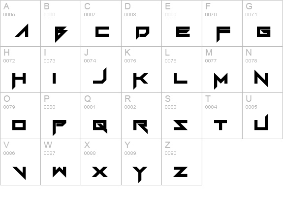 FoughtKnight Regular uppercase A-Z preview