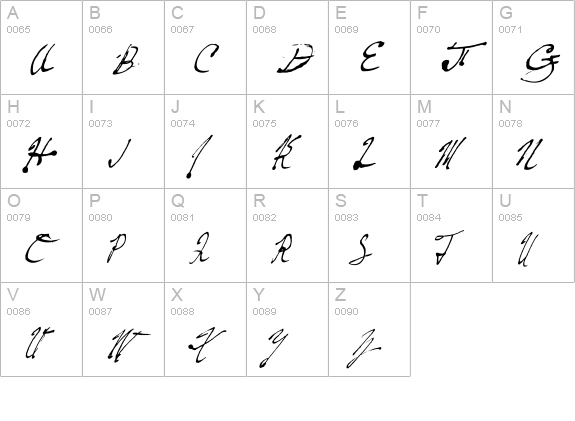 Fountain Pen Frenzy uppercase A-Z preview