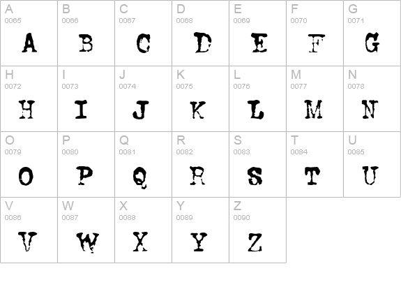 FoxScript Normal uppercase A-Z preview