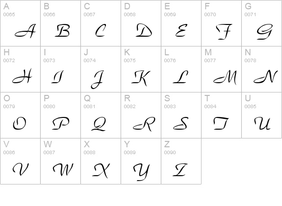 Foxtrott uppercase A-Z preview