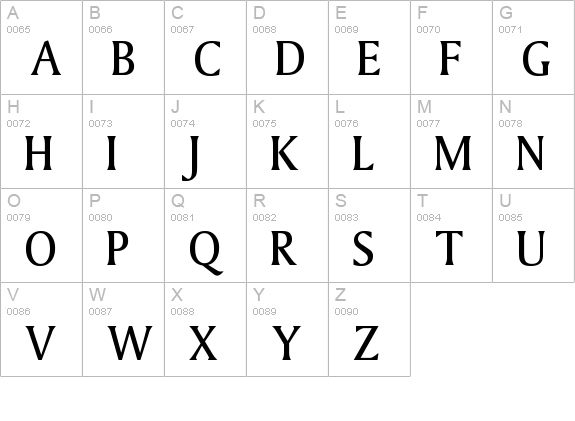 Foxy uppercase A-Z preview