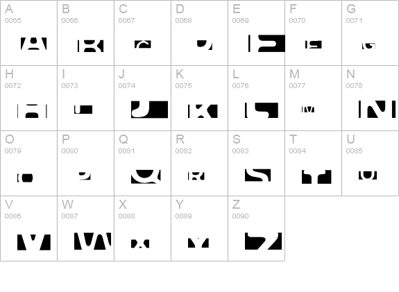 FPeep-Confused uppercase A-Z preview