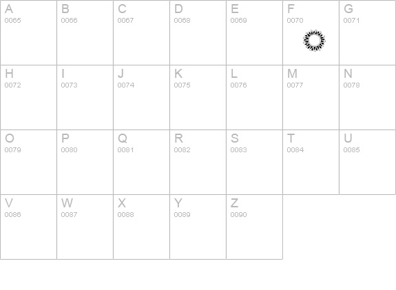 FramesAndBordersIII uppercase A-Z preview
