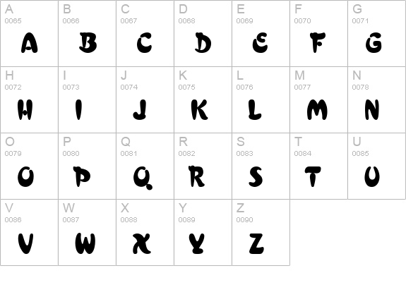 Francais uppercase A-Z preview