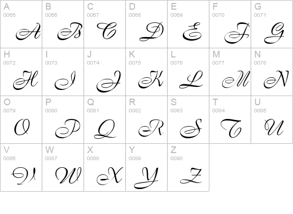 FrancineHmk uppercase A-Z preview