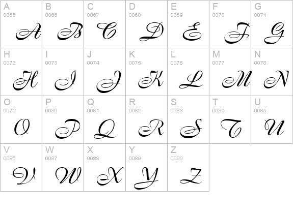 FrancineHmkBold uppercase A-Z preview
