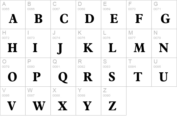 Francisco-Bold uppercase A-Z preview