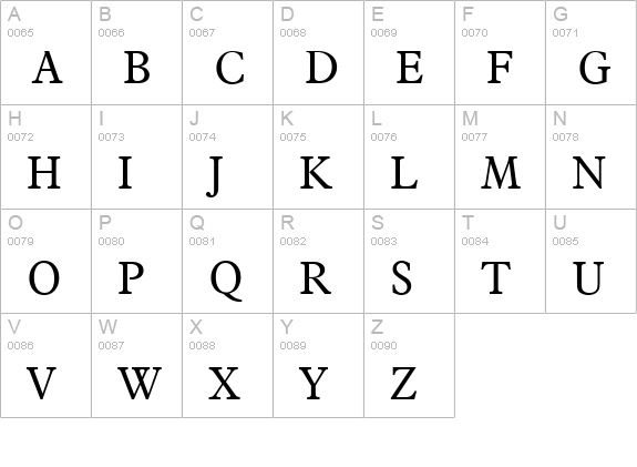 FranciscoSerial-Regular uppercase A-Z preview