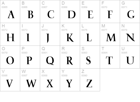 FrancoisBold uppercase A-Z preview
